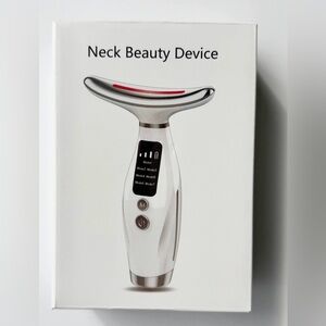White and Silver Neck Beauty Device